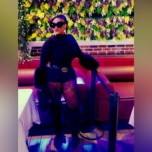 Black Faux Leather Micro Shorts